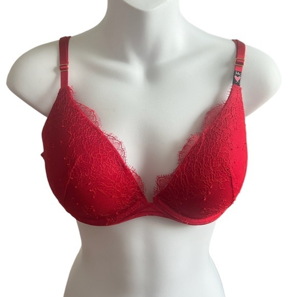 Victoria‎ Secret Very Sexy Red Lace Bra 34C